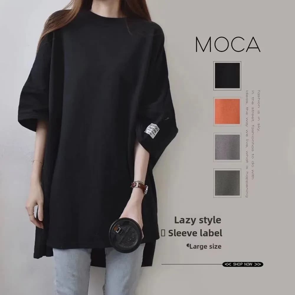 T-shirt ample sans manches mi-long pour femme – Nouvelle collection, vente chaude de la saison – Hau