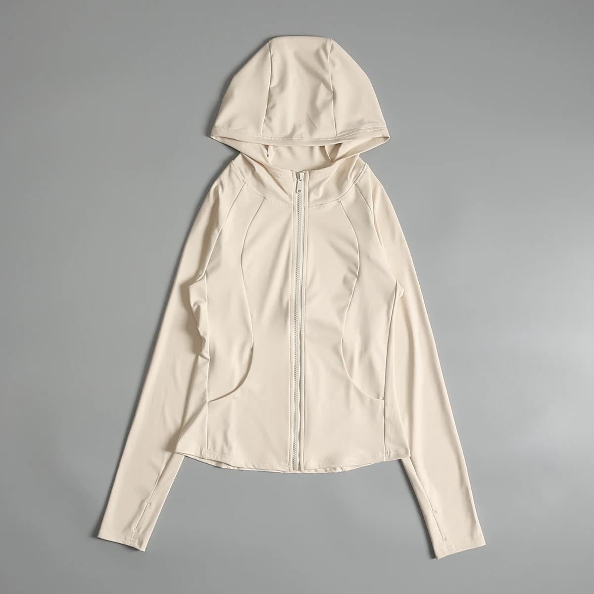 Veste de sport à capuche pour femmes, slim, jogging, séchage rapide, cardigan, Pilates, fitness, yog