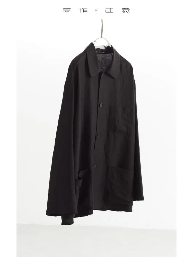 Chemise-veste en lin pour femme, haut élégant et ample, nouveau style pour le printemps/été 2026