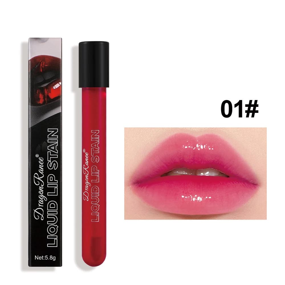Brillant à lèvres miroir longue durée, ne se décolore pas, teinte, brillant à l'eau, rouge à lèvres 