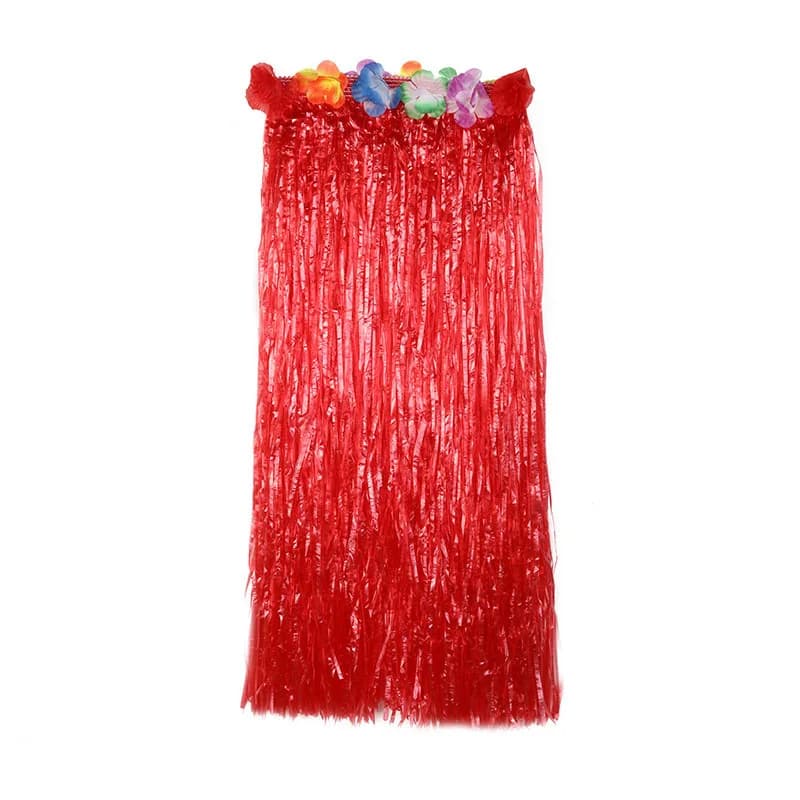 1 pièce Jupe hawaïenne en herbe 30CM/40CM/60CM/80CM pour fête estivale, plage, déguisement adulte, f