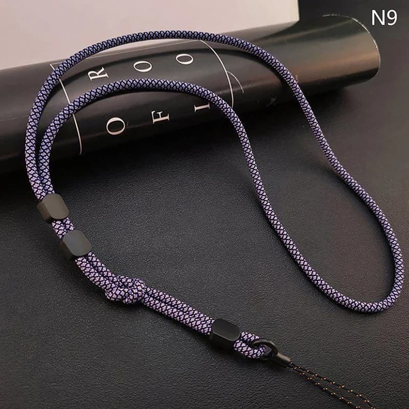 Chaîne de suspension à Long cou, lanière de téléphone portable tissée à la main, solide et longue ré