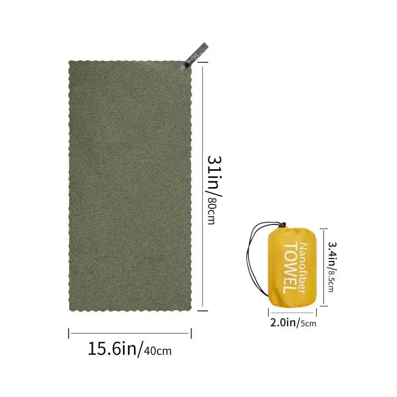 Serviette de sport portable à séchage rapide pour l'extérieur, 80x40CM, 1 pièce, pour camping, rando