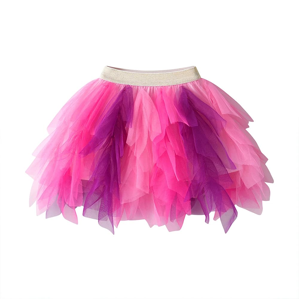 VIKITA filles gâteau jupes enfants maille irrégulière Tulle couches Tutu jupe filles fête d'annivers