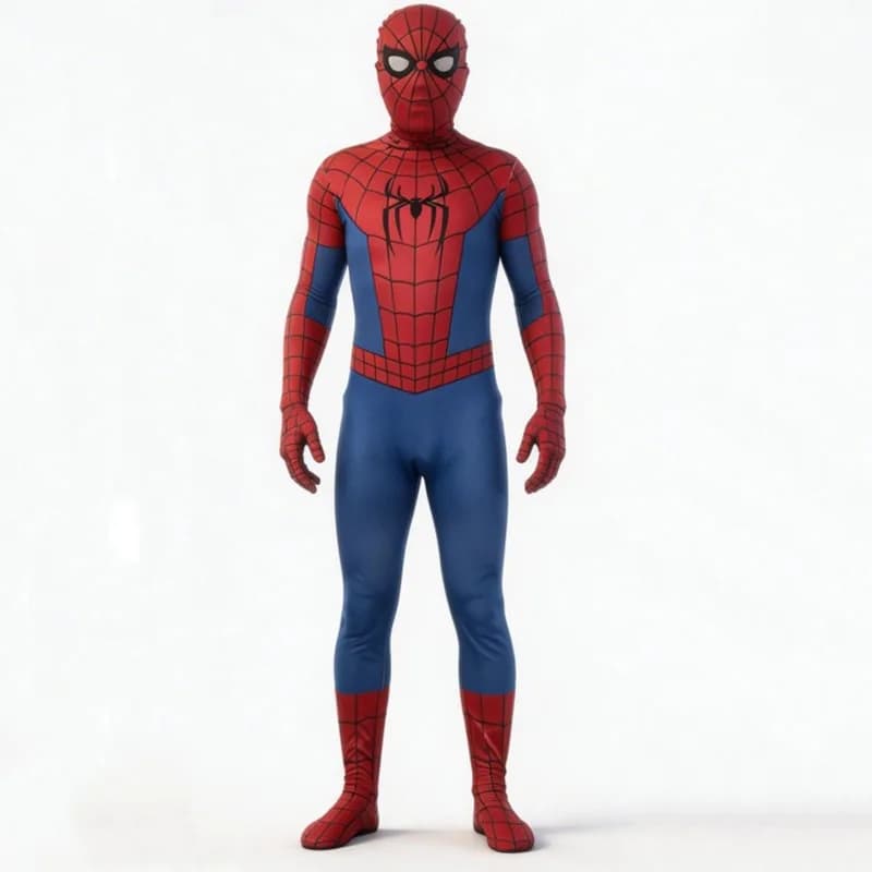 Nouveau Costume de Cosplay Spiderman 4 Peter Parker, Tenue Complète Intégrale pour Adulte, Idéal pou