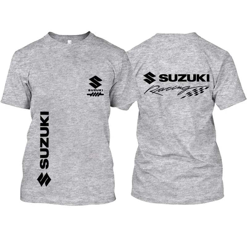 T-shirt en pur coton pour hommes et femmes, avec Logo Suzuki Racing, pour compétition de moto, pour 