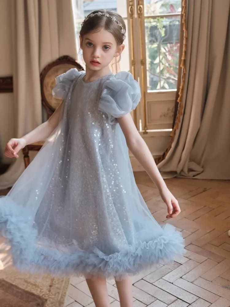 Robe Tutu élégante pour filles, tenue princesse haut de gamme pour Banquet, fête d'anniversaire, à p