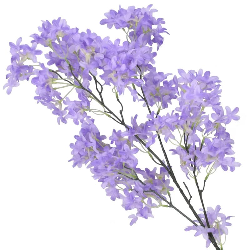Fleur de lilas artificielle 100cm, longue tige en soie, fleur de cerisier, pour décor de maison, bur
