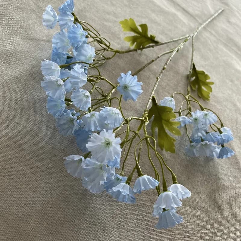 Bouquet d'herbe pour amoureux, violet, ne me m'oubli pas, décoration de fête de mariage pour maison 