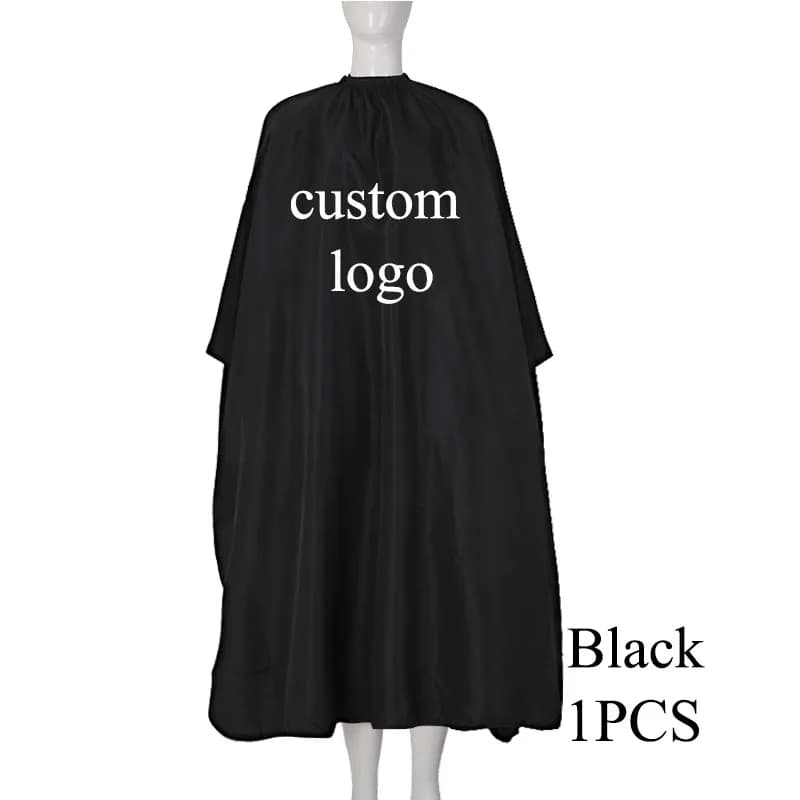 Cape de coupe de cheveux pour barbier, Logo personnalisé, tablier de coiffure, Capes de coiffeur, 1 