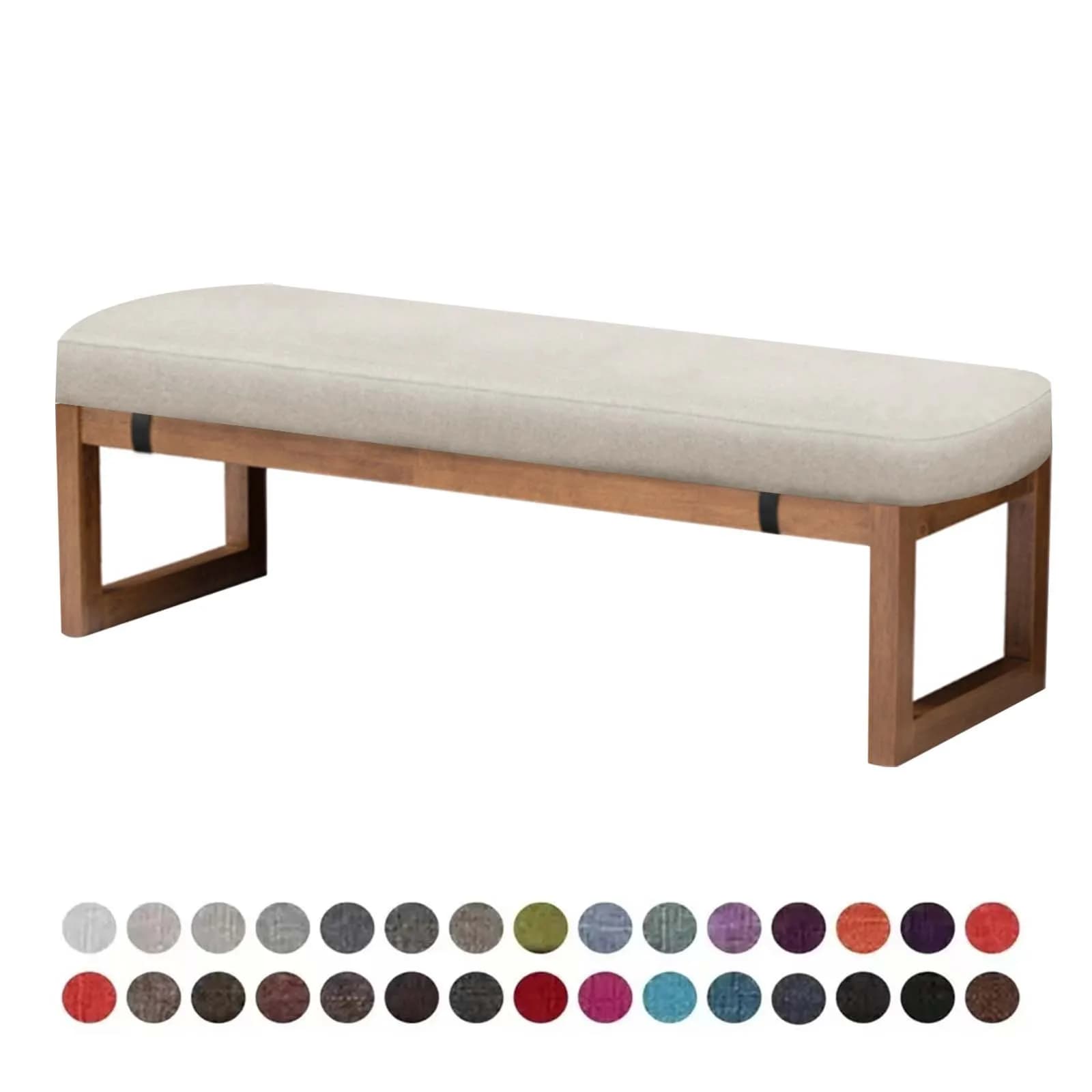 Optique-Coussin de siège de chaise personnalisé, coussin de banc avec serrures, long matelas décorat