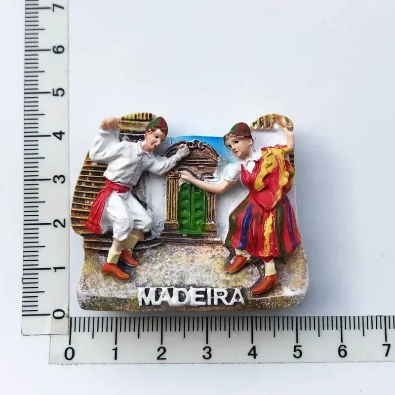 Aimants de réfrigérateur portugais Souvenir touristique coq portugais Lisboa Tram guitare magnétique