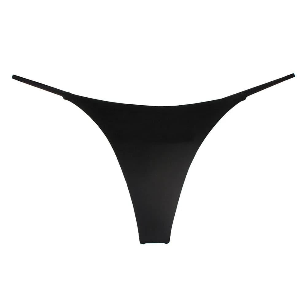 String sexy pour femmes, sous-vêtements, culotte en coton, avec ceinture fine, double épaisseur