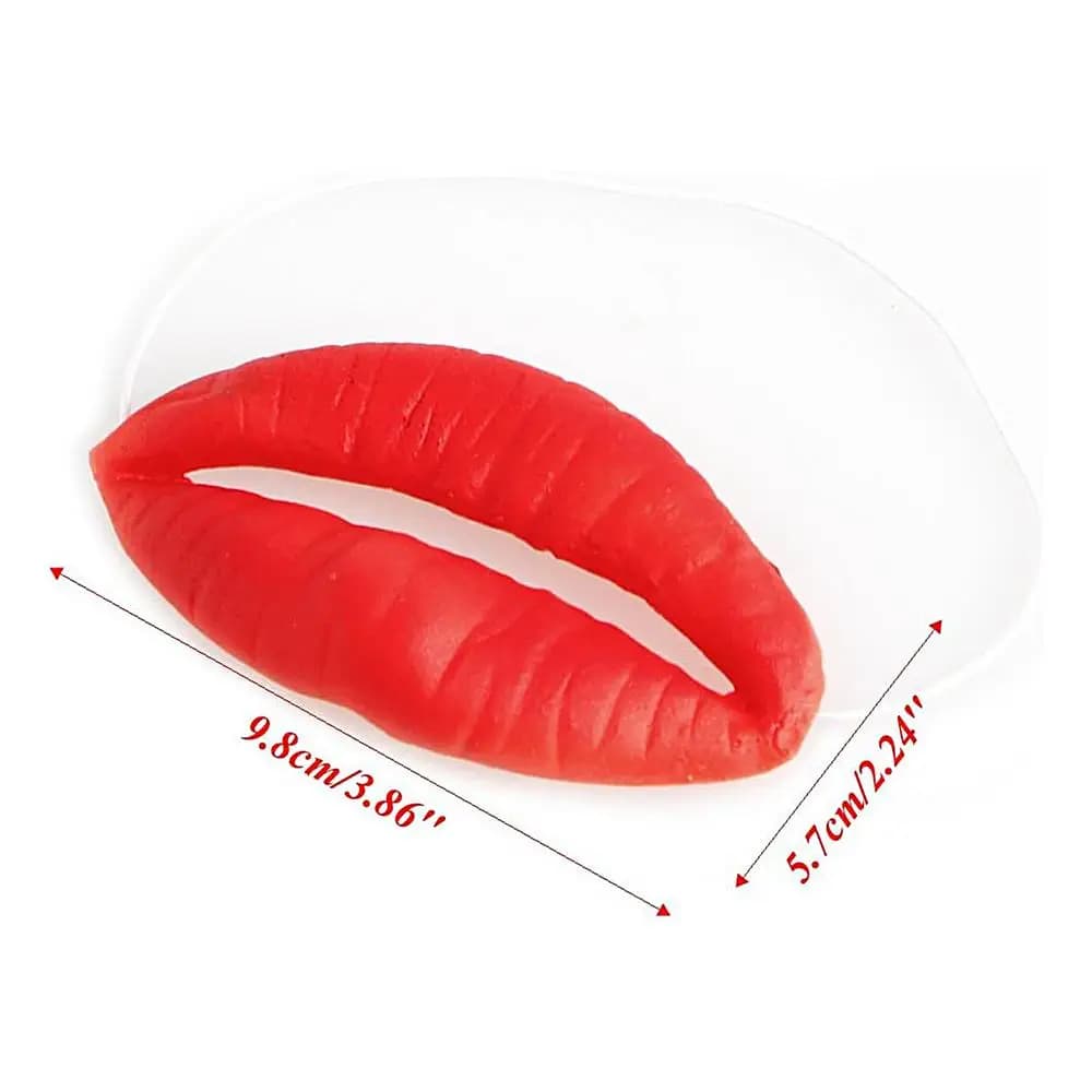 Grande Prothèse Labiale Rouge pour Farces, Accessoires de Cosplay, Jouets de Farces, Décoration Bouc
