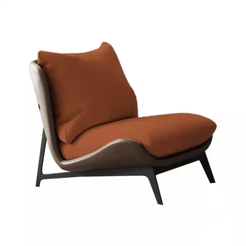 Chaise longue minimaliste nordique, canapé simple inclinable de luxe moderne pour salon et balcon
