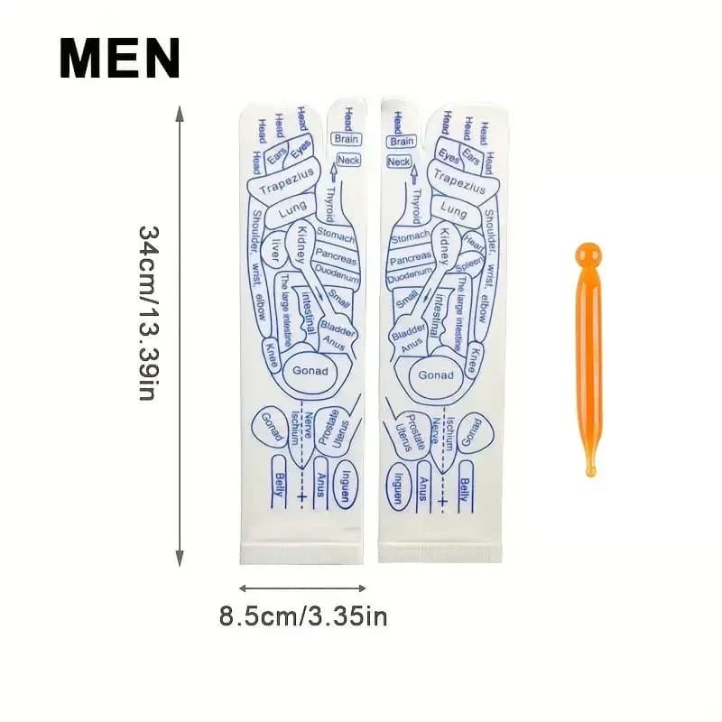 Massage soulager les pieds fatigués chaussettes acupression masseur de pieds chaussettes de réflexol