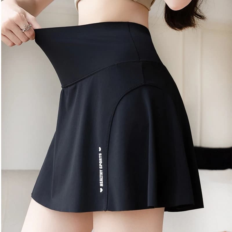 Jupe taille haute grande taille pour femmes, short Slim extensible, empêche les fuites de lumière, e