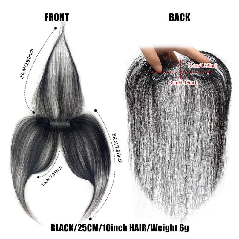 Cheveux humains front naturel franges cheveux frange 3D français frange perruque pour femmes cheveux