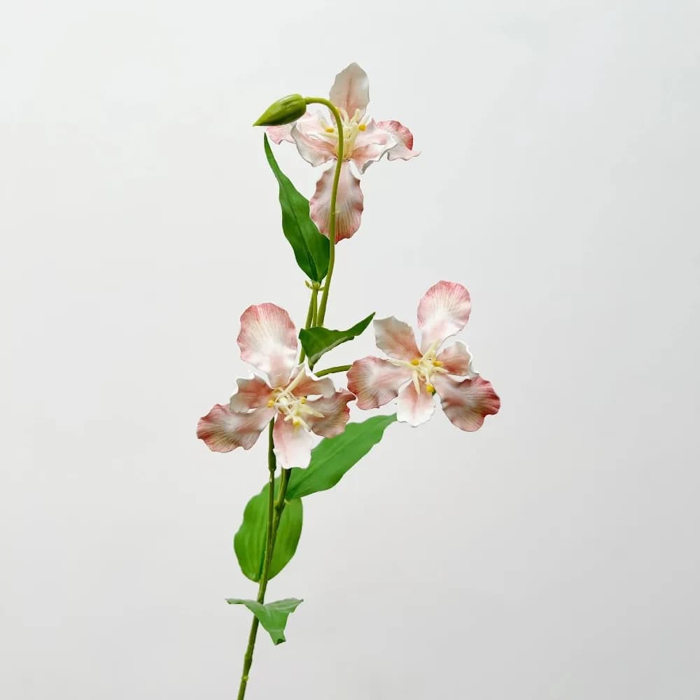 Longue branche de fleur d'iris artificielle, toucher réel, réaliste, luxueuse, tige d'iris artificie