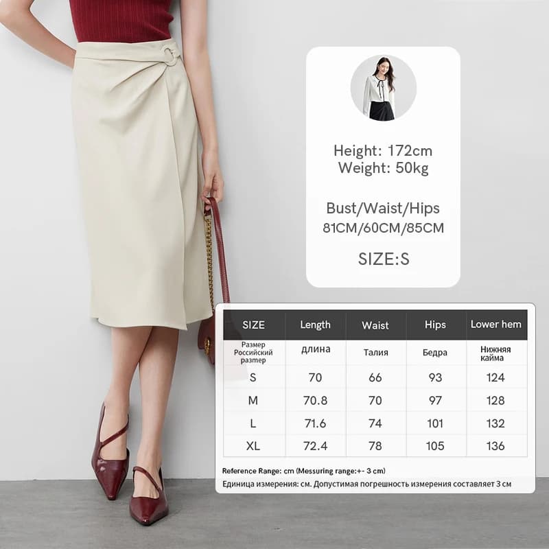 Jupes portefeuille élégantes SENTUBILA pour femmes – Collection Printemps-Automne 2026 – Tenue de bu