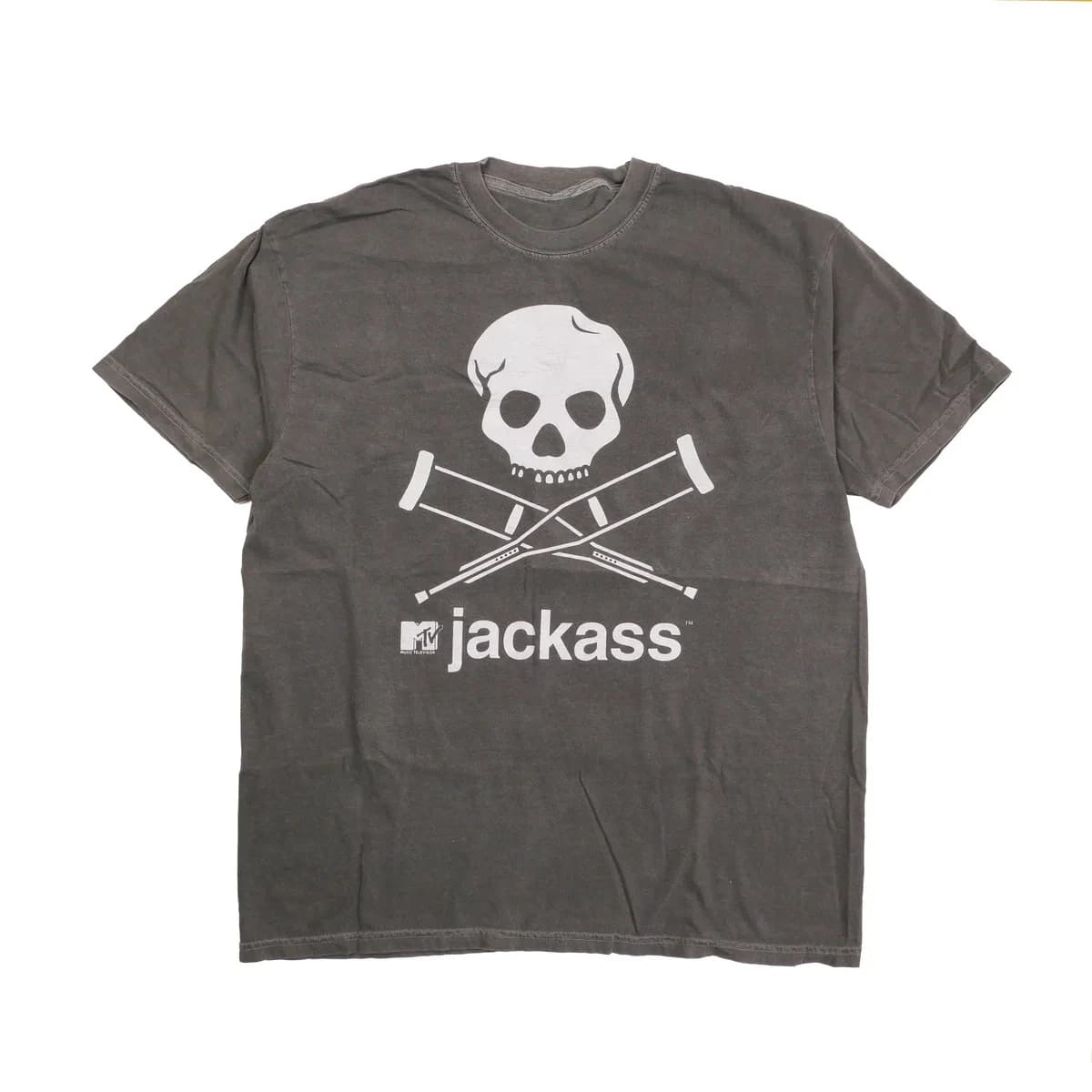 T-shirt Jackass à manches courtes pour hommes, unisexe, pour l'été, toutes saisons, noir, décontract