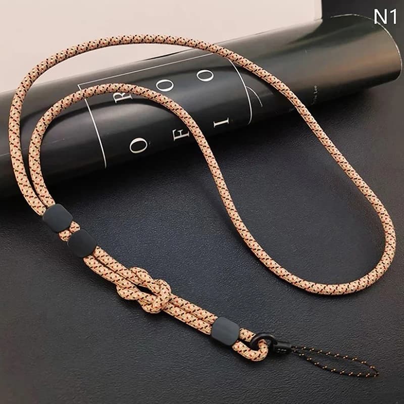 Chaîne de suspension à Long cou, lanière de téléphone portable tissée à la main, solide et longue ré