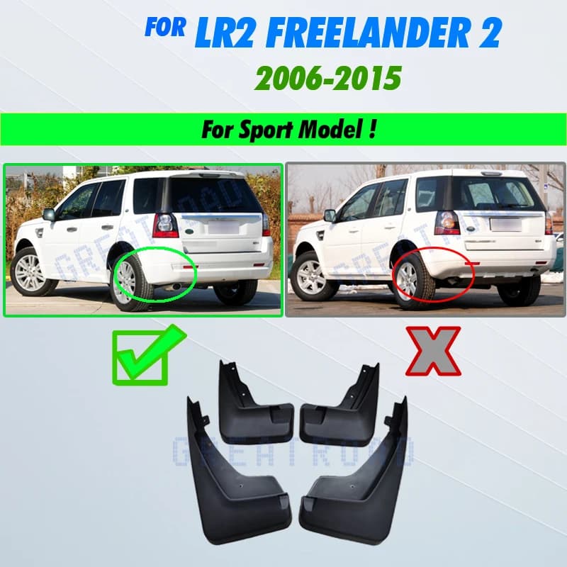 Convient pour Land Rover Lr2 Freelander 2 2006-2015 garde-boue garde-boue garde-boue garde-boue gard