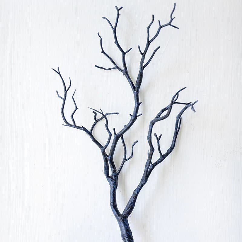 Branche d'arbre artificielle longue, bricolage de fête, plante de décoration noire, arbre de Style m