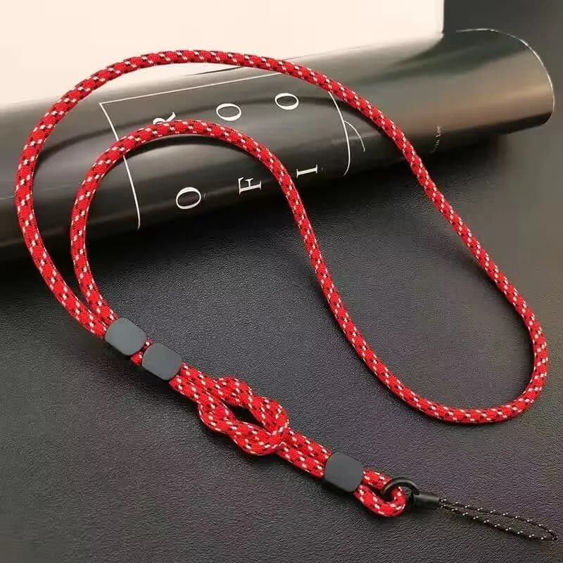 Chaîne de suspension à Long cou, lanière de téléphone portable tissée à la main, solide et longue ré