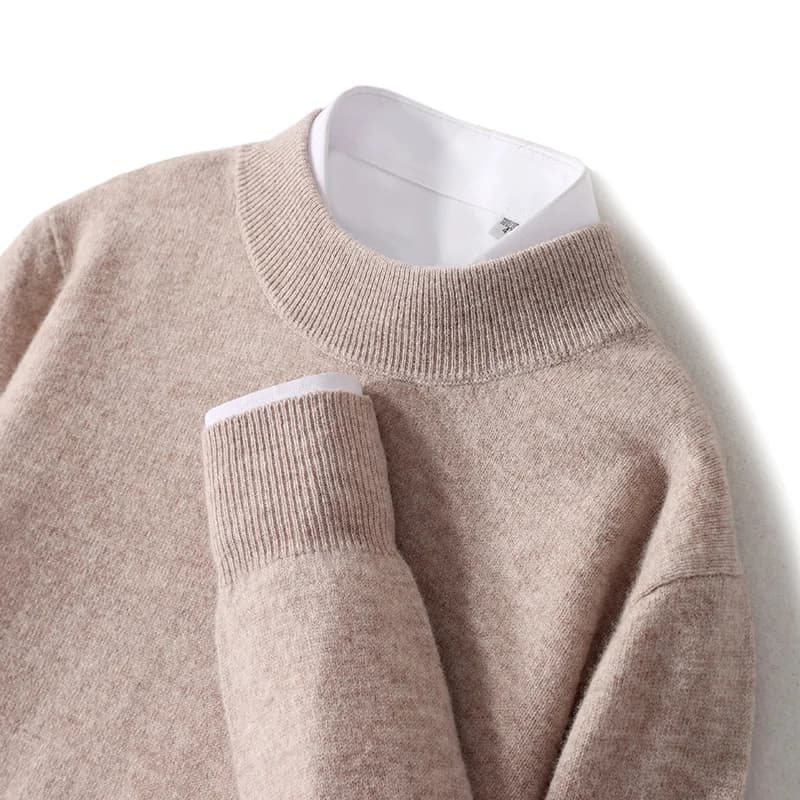 Pull en laine mérinos pour femmes, grande taille 5XL, demi-cou, tricot ample, chemise à bascule, man