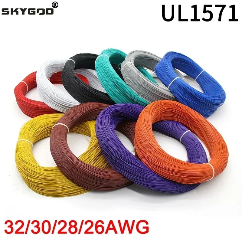 Fil électronique UL1571 32 30 28 26 AWG, câble Flexible isolé en PVC, ligne LED environnementale en 