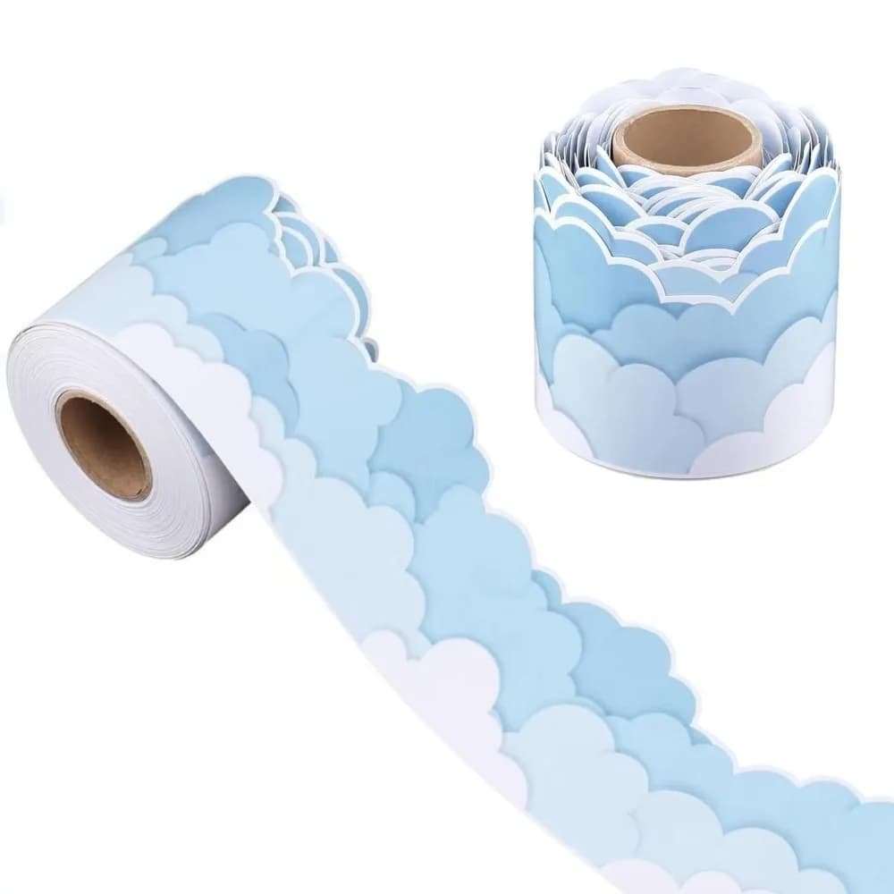 1 rouleau nouveau papier tableau bordure 7.5cm bricolage bordure papier bordure garniture autocollan