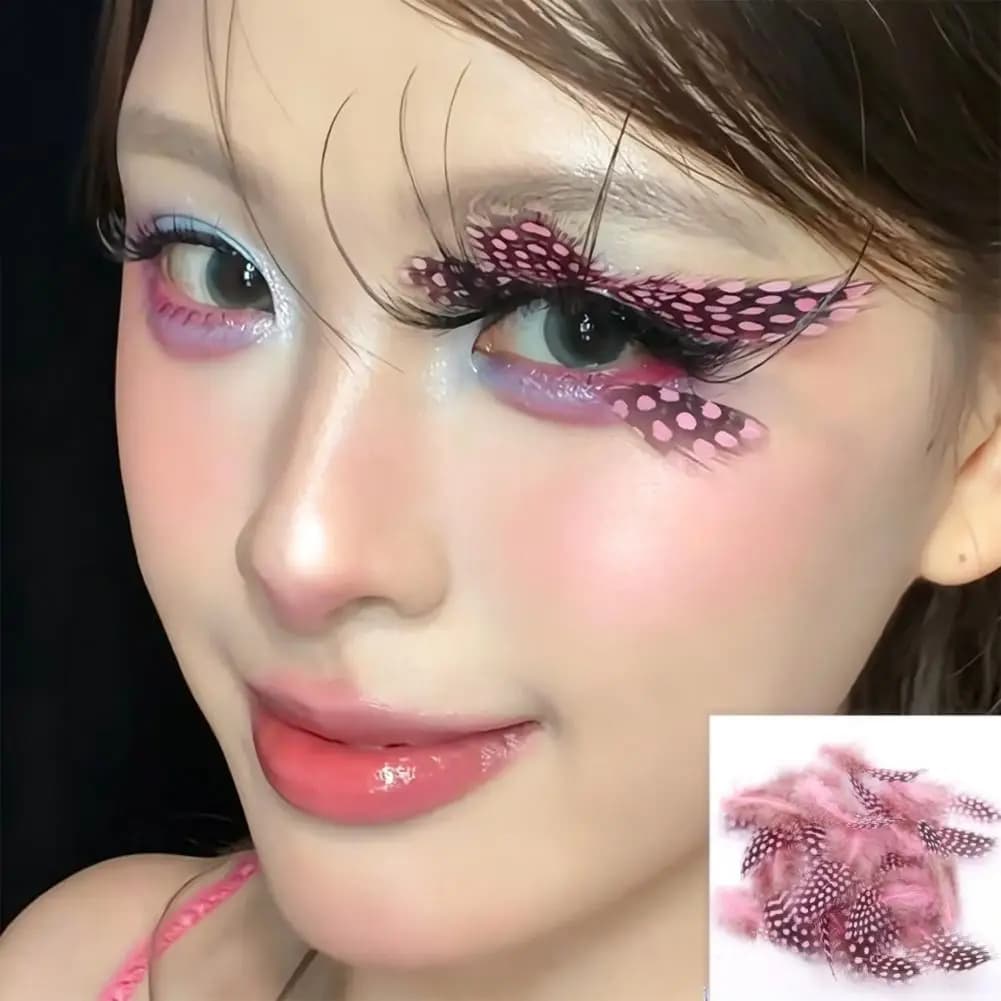 Cils extra longs à pois créatifs pour maquillage artistique DIY, idéaux pour la scène, les masques d
