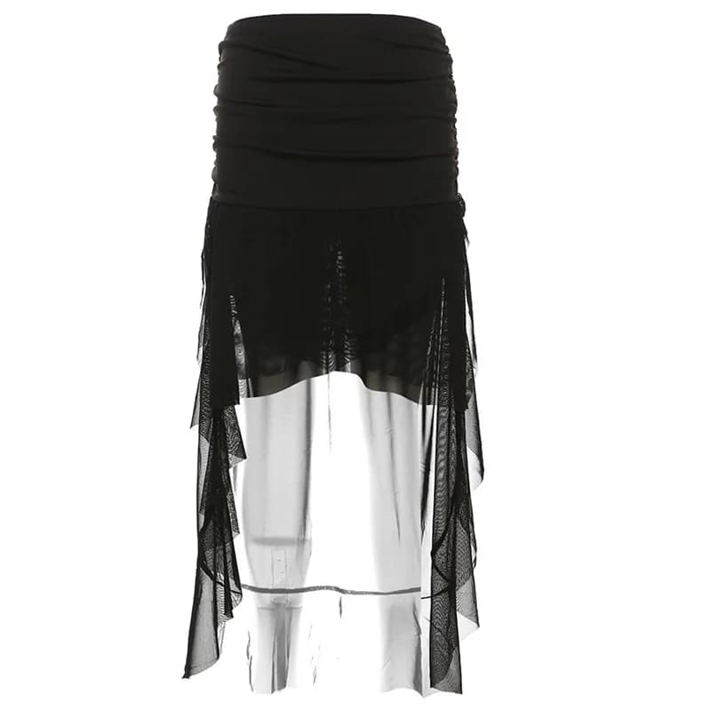 Mini jupe gothique pour Halloween, esthétique des années 90, Y2K, Club de fête, Streetwear Harajuku,