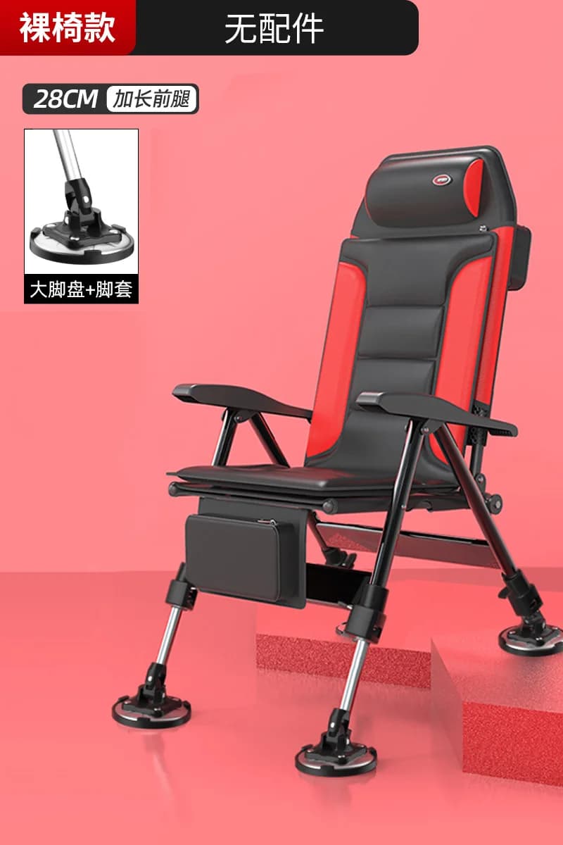 Chaise de pêche portable en alliage d'aluminium et de magnésium, tabouret pliant multifonctionnel, c