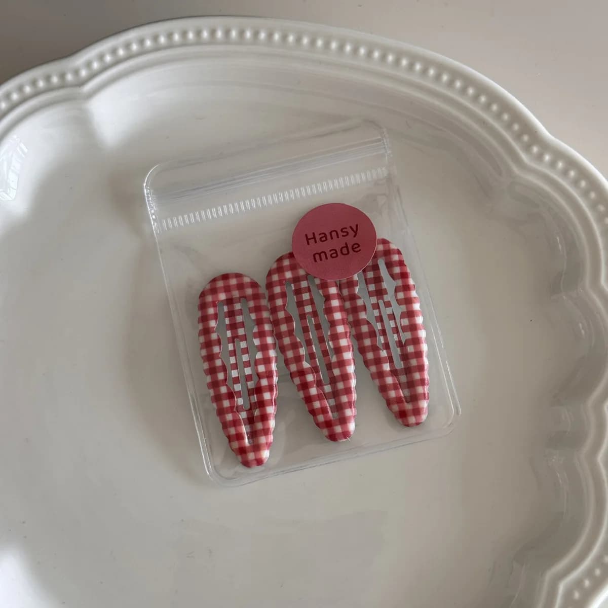 Barrettes à gouttelettes d'eau, 3 paquets, bord ondulé, pince BB à carreaux, épingle à cheveux de ba