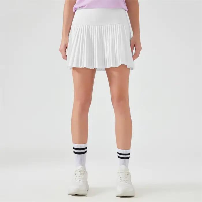 Femmes plissées sport Tennis jupes femmes taille haute Yoga Fitness jupe courte avec poches gymnase