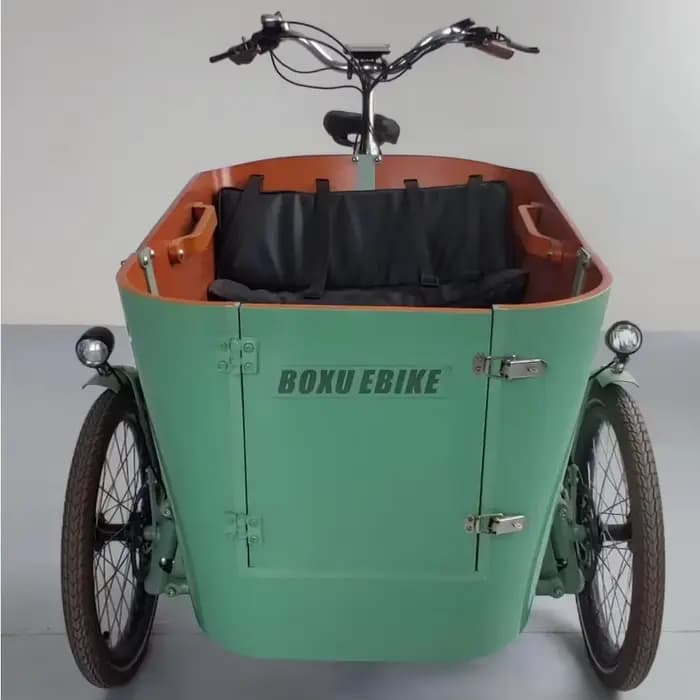 Vélo Cargo Électrique à 3 Roues avec Suspension Inclinable, Bicyclette de Famille, pour Pays-Bas et