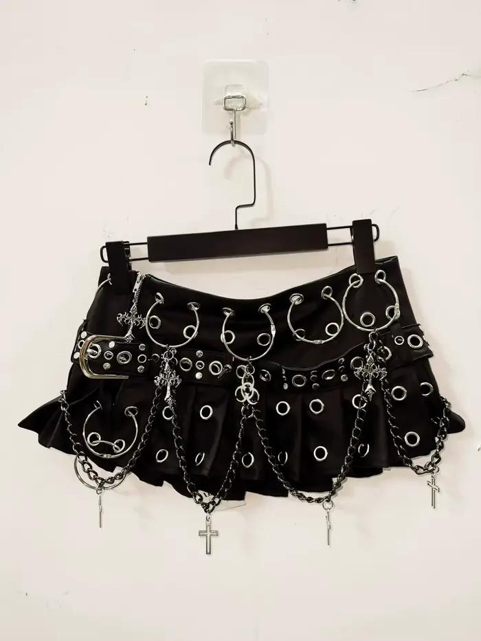 Jupes courtes gothiques vintage, vêtements Harajuku, mode Y2K, RiSALE