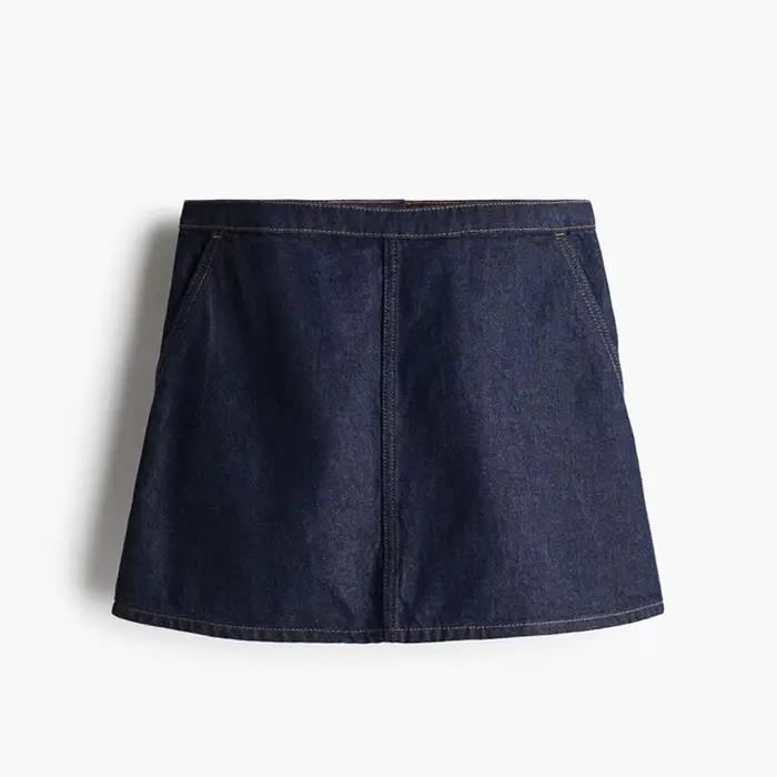 Ensemble chemise et jupe en jean pour femmes, 2 pièces, avec chemises à manches courtes, Mini jupes