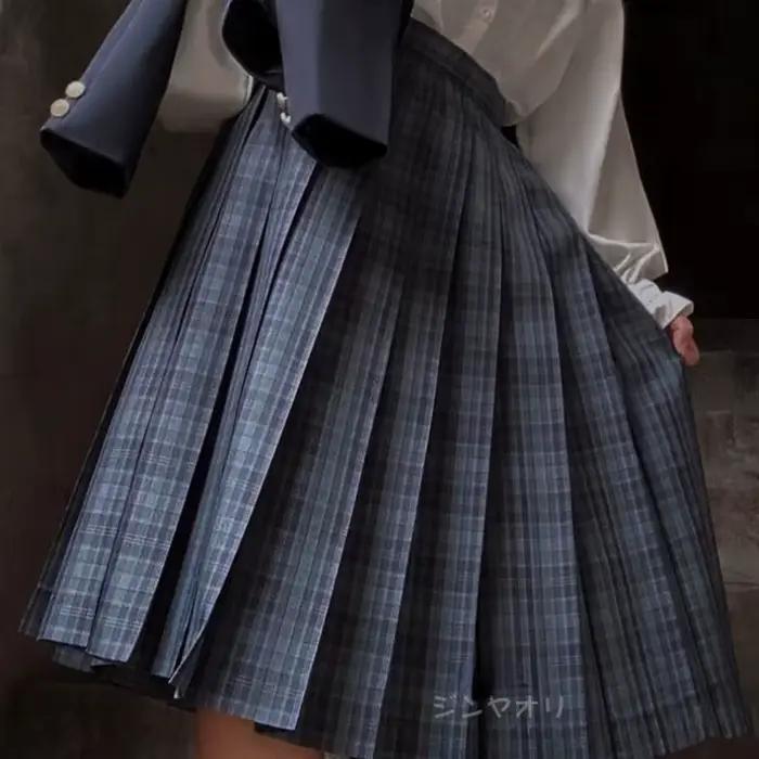 Jupes plissées femmes Style Preppy japonais Plaid Faldas Kawaii écolières Chic printemps automne tai