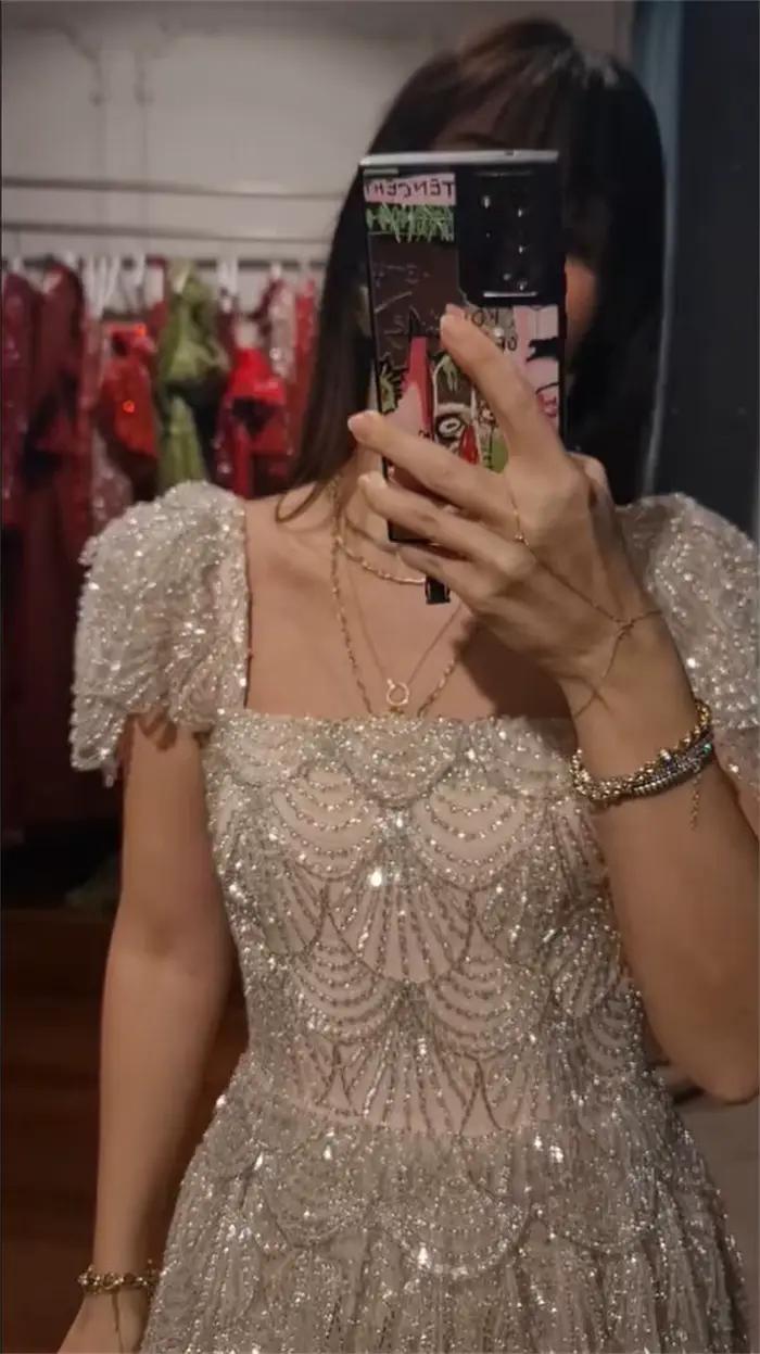 FATAPAESE Haute Couture robe perles exquises pierres à plusieurs niveaux robes de bal de soirée de l