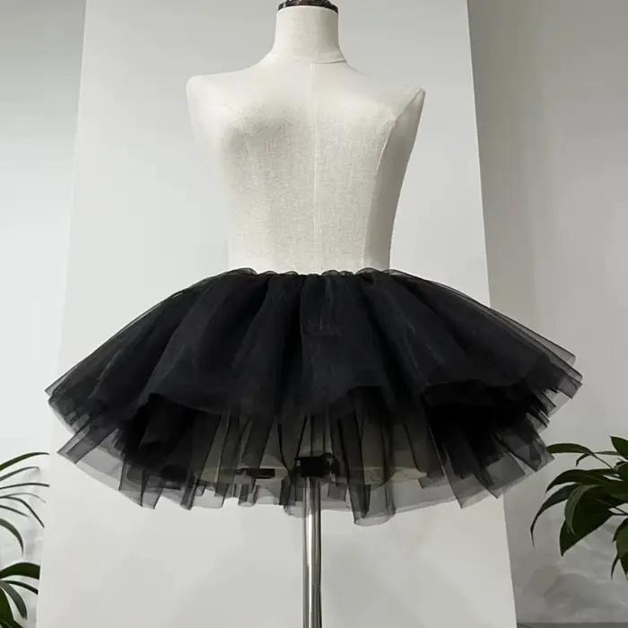 Nouvelle sous-jupe bouffante Lolita à 4 couches, costume de cosplay, robe de bal, jupons blancs et n