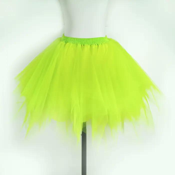 Jupe pour adulte en tulle léger et doux avec taille élastique, idéale pour les costumes de princesse