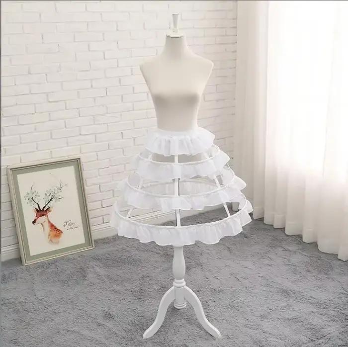 Jupon Crinoline Amissié à 3 Cerceaux pour Femme, Jupe Cage à Oiseaux, Patients de Mariage, Sous-Jupe