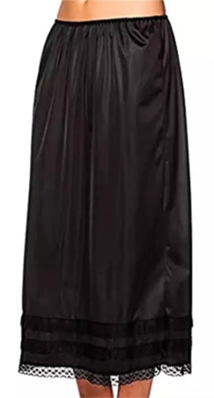 Jupon en dentelle surdimensionné pour femme, sous-jupe, jupe longue, vêtements décontractés, mode fé