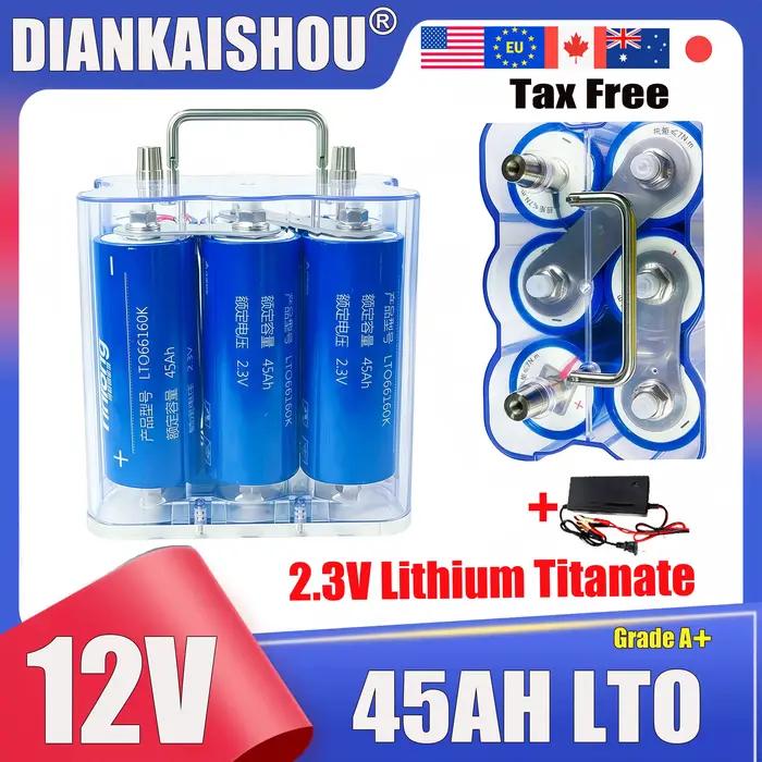 Batterie au lithium titanate Yinlong 12V 45Ah LTO 66160 10C haute puissance avec BMS intégré, batter