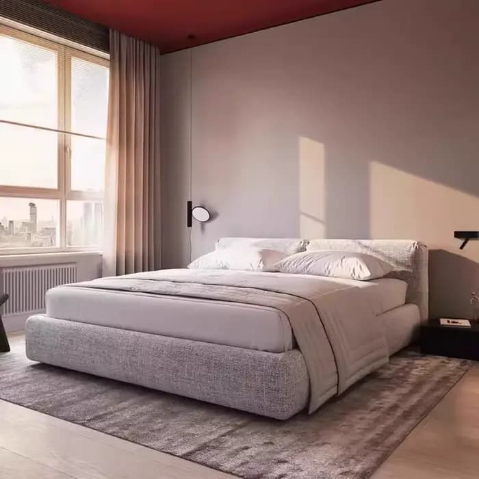 Tête de lit de luxe esthétique moderne pour garçon, lit Double 180x200, tables de chevet Cama Elasti