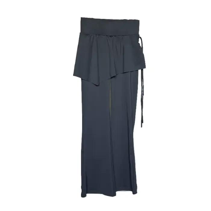 Leggings de sport pour femmes 2 en 1 avec jupe intégrée, coupe évasée, séchage rapide, pour fitness,