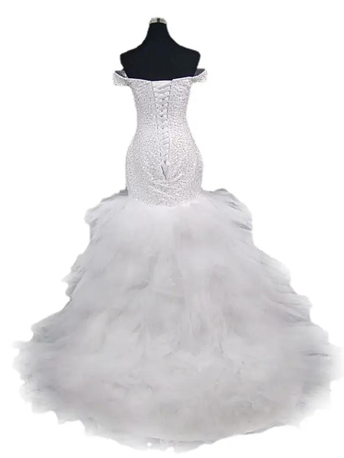Robes de mariée et de soirée asymétriques à une épaule, dos nu, sexy, en dentelle, coupe ajustée, lo